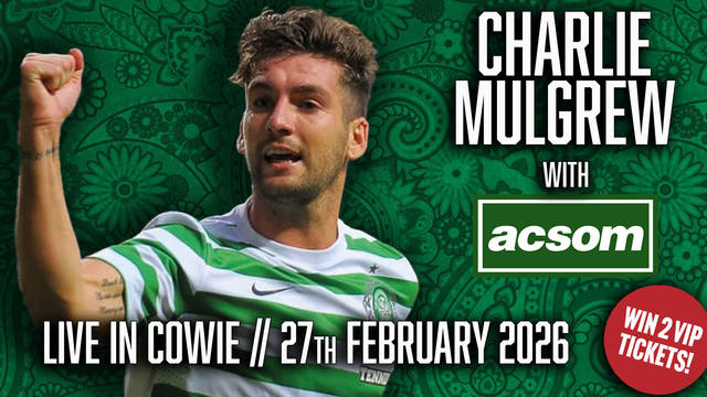 Win 2 VIP tickets for CHARLIE MULGREW in conversation with A Celtic State of Mind