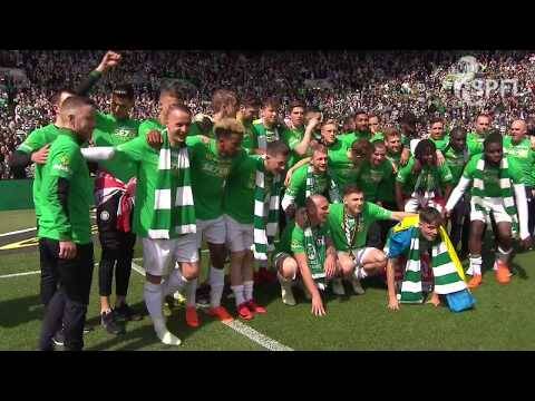 Celtic players celebrate 7 in a row!