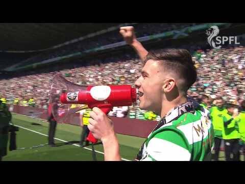 Tierney conducts Celtic fans in title celebrations