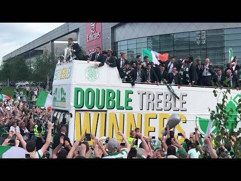 Celtic Open Top Bus Parade 2018 4K