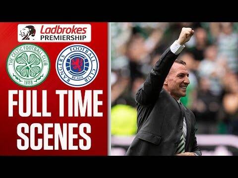 Celtic Celebrate Win Over Rangers! | Celtic vs Rangers Full Time Scenes | Ladbrokes Premiership