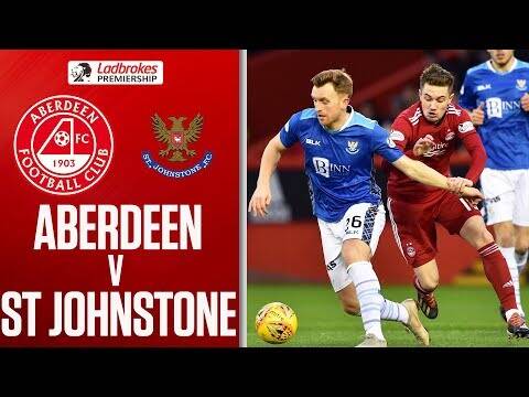 Aberdeen 0-2 St Johnson | Shaughnessy Scores Against His Former Club | Ladbrokes Premiership