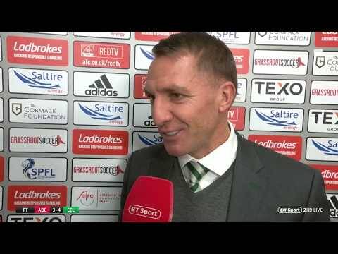 “It was a good dive...” Brendan Rodgers reacts to a controversial penalty | Aberdeen 3-4 Celtic