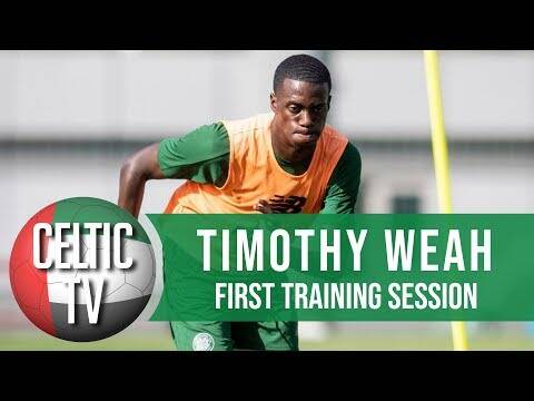 Celtic FC &ndash; Timothy Weah’s First #CelticFC Training