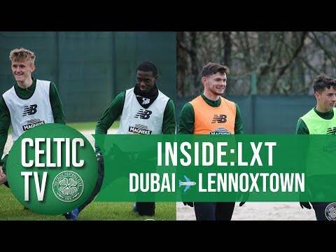 Burke & Weah train at Lennoxtown for the first time