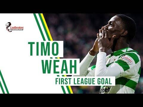 ⚽️ GOAL: Weah makes it 300 domestic goals for Celtic under Brendan Rodgers!