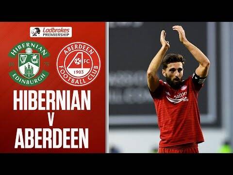 Hibernian 1-2 Aberdeen | Aberdeen moved up to 3rd after winning at Hibernian | Ladbrokes Premiership