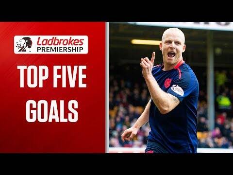Hastie’s Opener & Wright’s Free Kick Winner! | Top Five Goals (Week 26) | Ladbrokes Premiership
