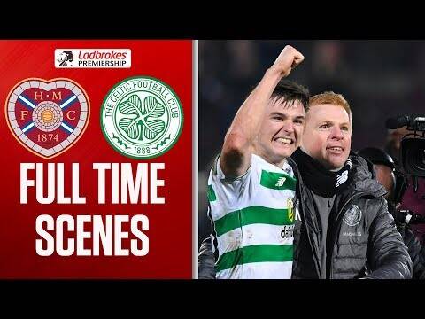 Celtic Celebrate Last-Gasp Winner! | Hearts v Celtic Full Time Scenes | Ladbrokes Premiership