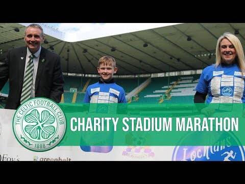 Lochlan Murdoch visits Celtic Park for Charity Stadium Marathon