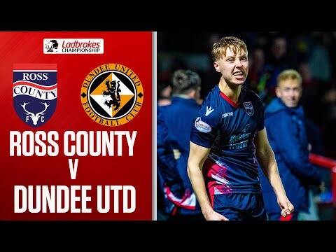 Ross County 1-1 Dundee United | Lindsay Rescues County with Late Goal | Ladbrokes Championship