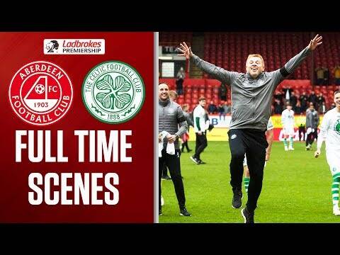 Title Celebrations Begin! | Aberdeen 0-3 Celtic | Full Time Scenes | Ladbrokes Premiership