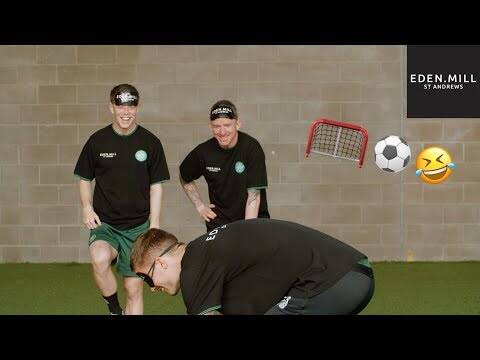 Eden Mill Blindfolded Penalties featuring Celtic’s Bain, Hayes, McGregor & Lustig