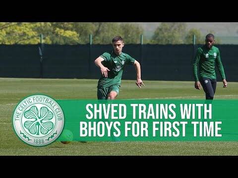 Marian Shved’s first Celtic training session!