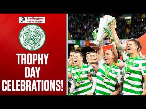 Celtic Crowned 8-in-a-row Champions! | Celtic 2-1 Hearts | Full-Time Scenes | Ladbrokes Premiership
