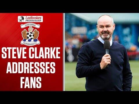 Steve Clarke Gives Emotional Speech to Killie Fans! | Kilmarnock 2-1 Rangers | Ladbrokes Premiership