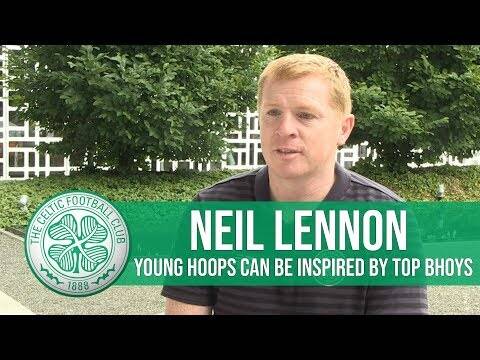 Young Hoops impress Celtic manager on pre-season tour!
