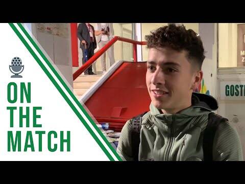 Mikey Johnston on the Match | Sarajevo 1-3 Celtic | Mikey’s wondergoal sparks Celts comeback!