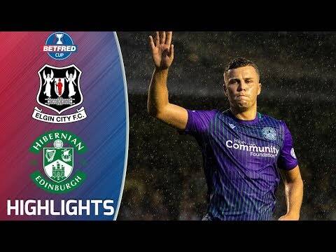 Elgin City 0-2 Hibernian | Hibs Ease Through to Last 16 | Betfred Cup Extended Highlights | SPFL