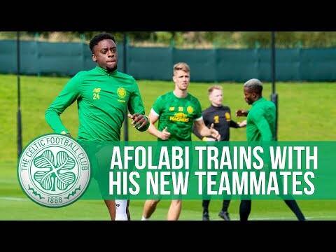 New Bhoy Jonathan Afolabi trains with Celtic!