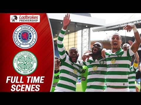 Celtic Players Celebrate Ibrox Win! | Rangers 0-2 Celtic | Full-Time Scenes | Ladbrokes Premiership