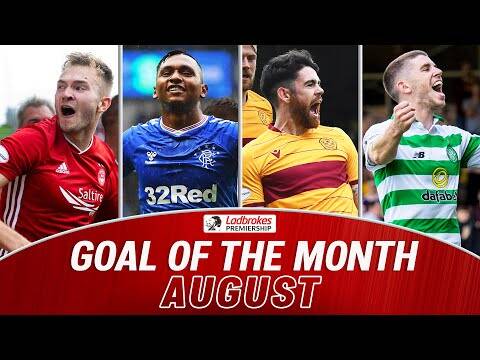 Morelos, Christie, Stobbs, and More! | August Goals of the Month | Ladbrokes Premiership