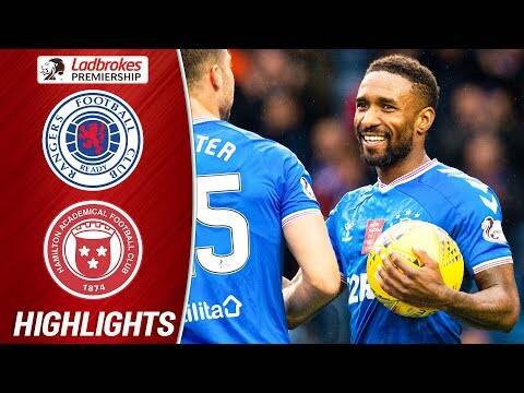 Rangers 5-0 Hamilton | Defoe Hat-Trick Sends Rangers Top | Ladbrokes Premiership