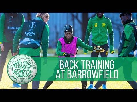 Celtic train at Barrowfield before final Europa League group game!