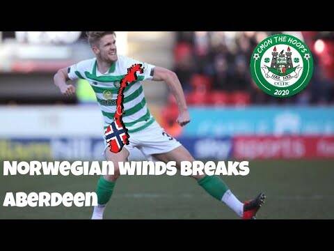 Ajer scores the winner at Aberdeen | celtic maintain the 10 point cushion | Celtic 2-1 Aberdeen