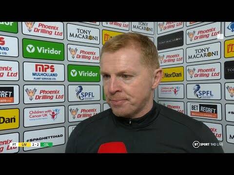 “This team doesn’t give up” Neil Lennon reacts to Celtic’s draw at Livingston