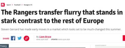 Rangers men to stop the 10 are named by Daily Record Rangers men to stop the 10 are named by Daily Record