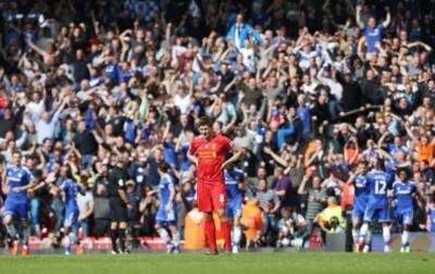 Nearly Man Gerrard looks on enviously as Liverpool celebrate ending 30 year title wait Nearly Man Gerrard looks on enviously as Liverpool celebrate ending 30 year title wait