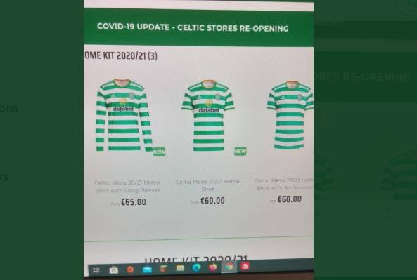 Adidas tops sneak peek as Celtic put tops up then take them down. Adidas tops sneak peek as Celtic put tops up then take them down.