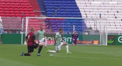 Celtic Take a Knee Before Nice Game Celtic Take a Knee Before Nice Game
