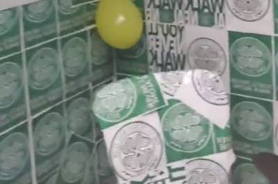 Video: Cheeky Celtic Fan Plays Office Prank on Rival Supporter Video: Cheeky Celtic Fan Plays Office Prank on Rival Supporter