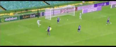 Video: Cheeky Klimala steals Griffiths’ goal to give Celtic the lead against Hibs Video: Cheeky Klimala steals Griffiths’ goal to give Celtic the lead against Hibs