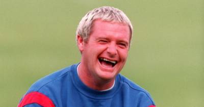 Stuart McCall on day Paul Gascoigne chased Celtic fan in floral dress Stuart McCall on day Paul Gascoigne chased Celtic fan in floral dress