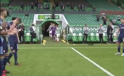 Video: Hamilton give Guard of Honour to Champions Celtic Video: Hamilton give Guard of Honour to Champions Celtic