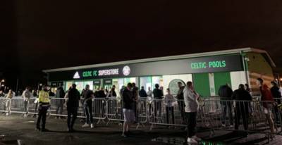 Celtic Fans Brave Weather for Midnight Kit Launch Celtic Fans Brave Weather for Midnight Kit Launch