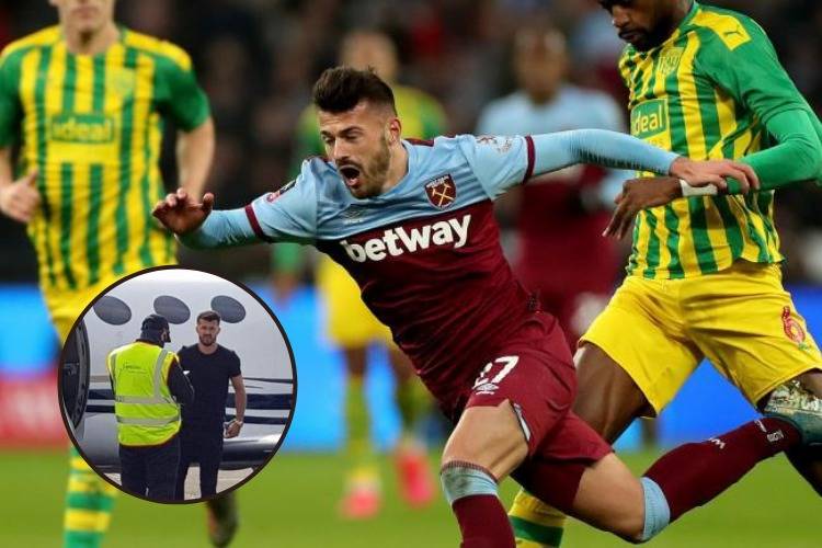 Celtic target Albian Ajeti pictured in Glasgow ahead of West Ham move Celtic target Albian Ajeti pictured in Glasgow ahead of West Ham move