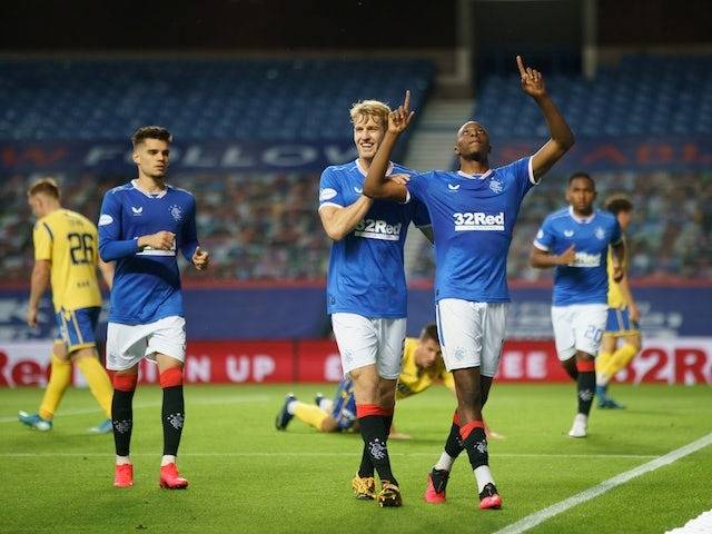 Result: Rangers move five points clear of Celtic with comfortable win over St Johnstone Result: Rangers move five points clear of Celtic with comfortable win over St Johnstone