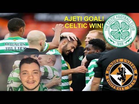 Dundee united 0-1 Celtic AJETI GOAL! | Reaction to Highlights & Goals