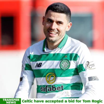 Celtic Accept Bid for Tom Rogic Celtic Accept Bid for Tom Rogic