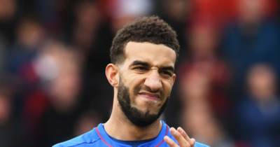 Rangers’ Connor Goldson at the wind up after Shane Duffy completes Celtic move