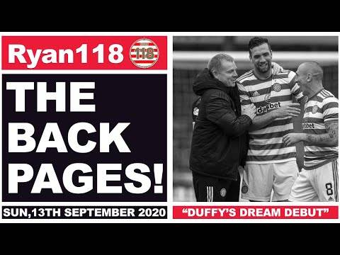 “DUFFY’S DREAM DEBUT!”, “GERRARD NEEDS MORE!” | The Back Pages | 13/09/2020
