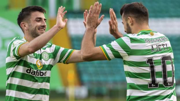 Celtic 3-2 Livingston: Champions go top of Scottish Premiership Celtic 3-2 Livingston: Champions go top of Scottish Premiership