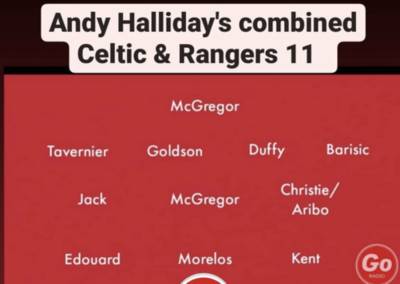 Celtic Fans In Stitches At Andy Halliday’s Combined Celtic & Rangers XI Celtic Fans In Stitches At Andy Halliday’s Combined Celtic & Rangers XI