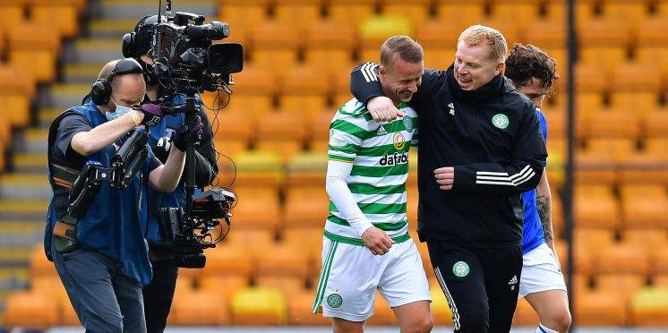 Celtic fans desperate for Griffiths to net late winner against Rangers