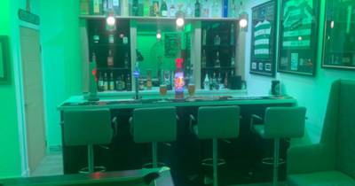 Inside Celtic fan’s incredible Hoops-themed homemade bar