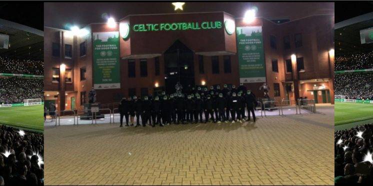 Celtic Ultras assemble at Paradise to a shower of hate Celtic Ultras assemble at Paradise to a shower of hate